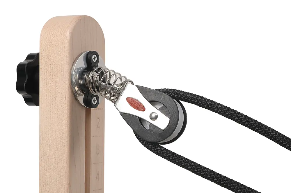 Cost Effective Maple Wood Pilates Reformer Rope Pulley Detail