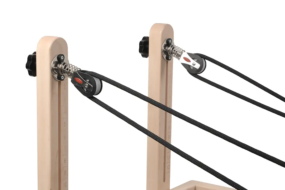 Cost Effective Maple Wood Pilates Reformer Rope Pulley System