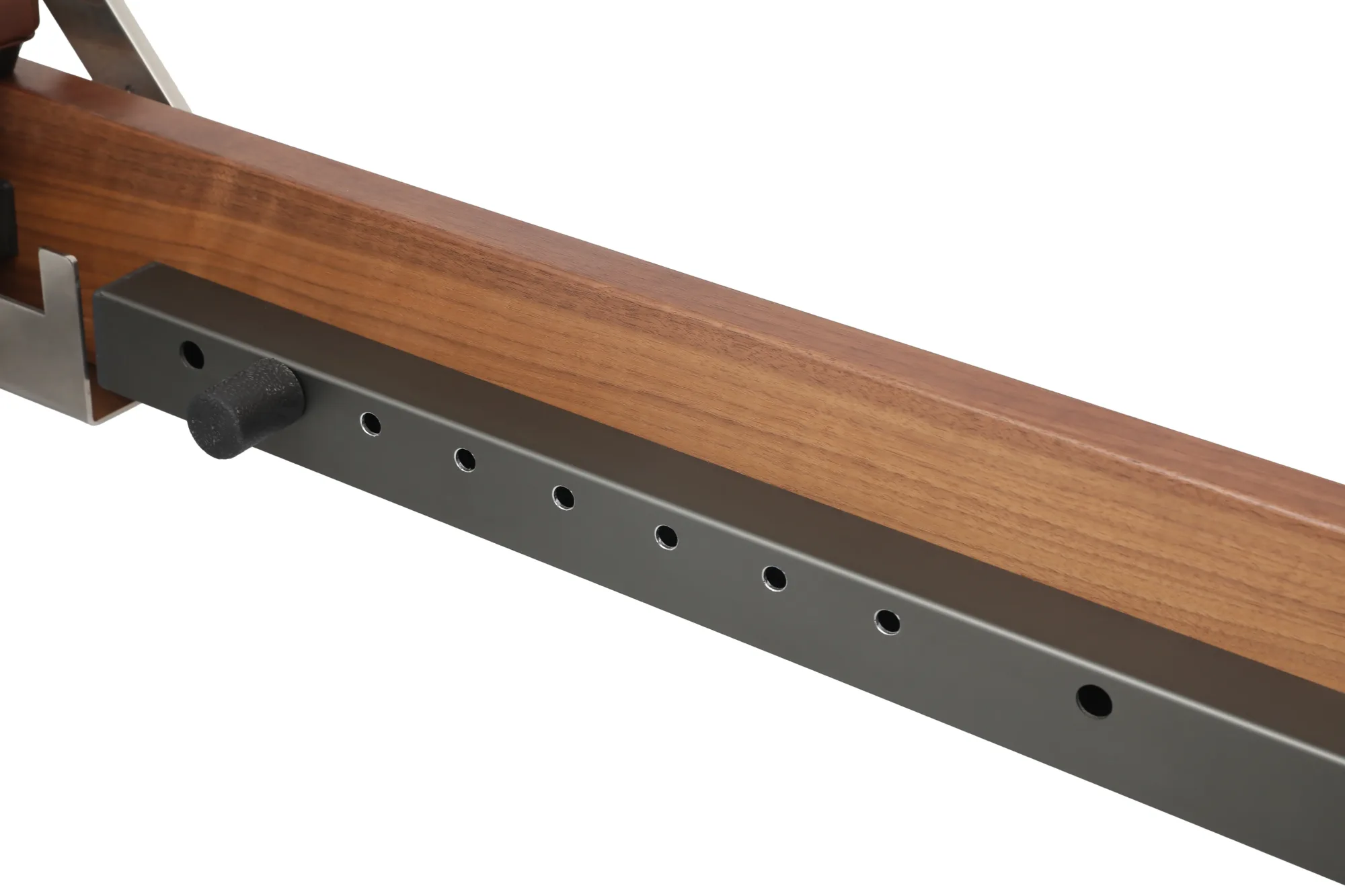 Cost Effective Walnut Wood Pilates Reformer Frame Adjustment Holes
