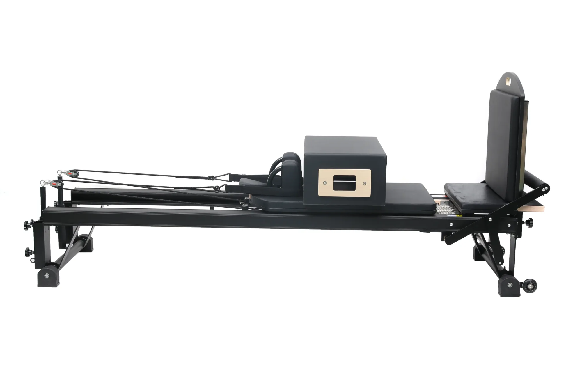 Forte Pilates Reformer With Sitting Box Side View