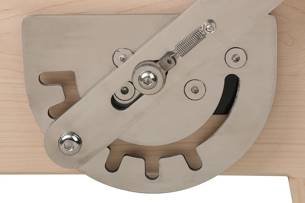 Maple Wood Pilates Reformer Footbar Adjustment System