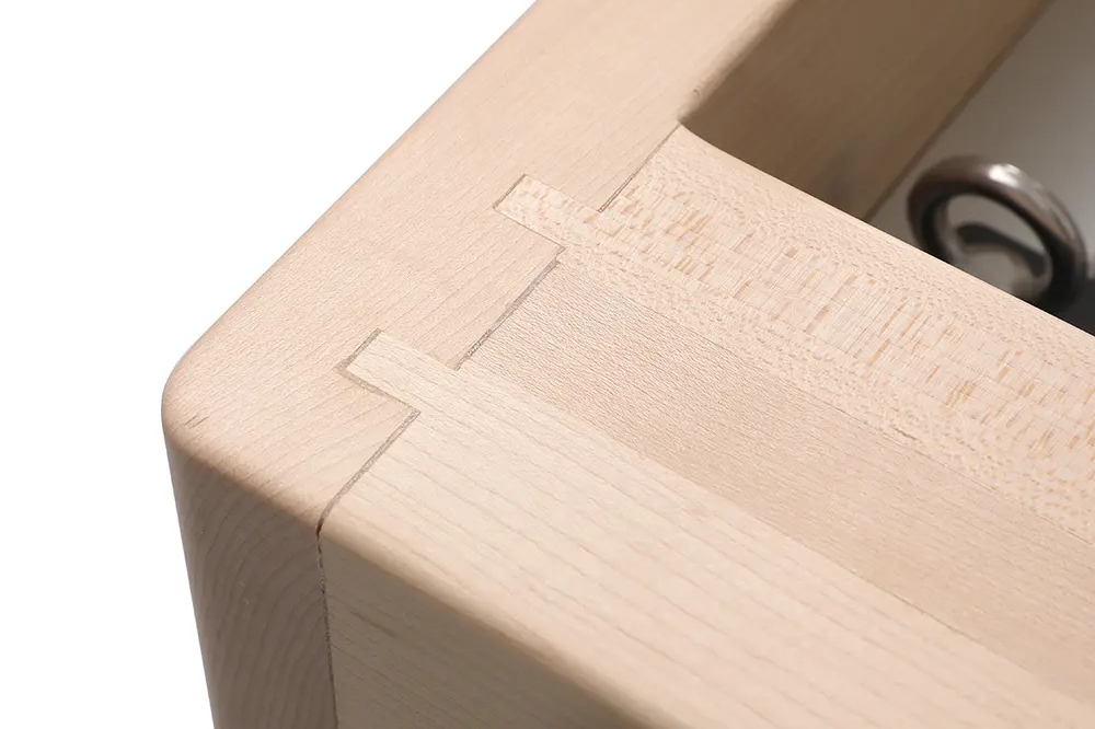 Maple Wood Pilates Reformer Frame Joint Detail