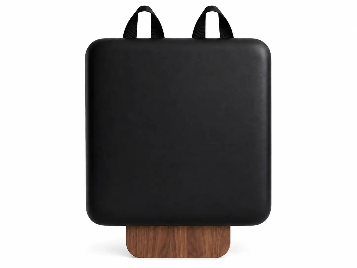 Minimalist Padded Backrest With Walnut Base