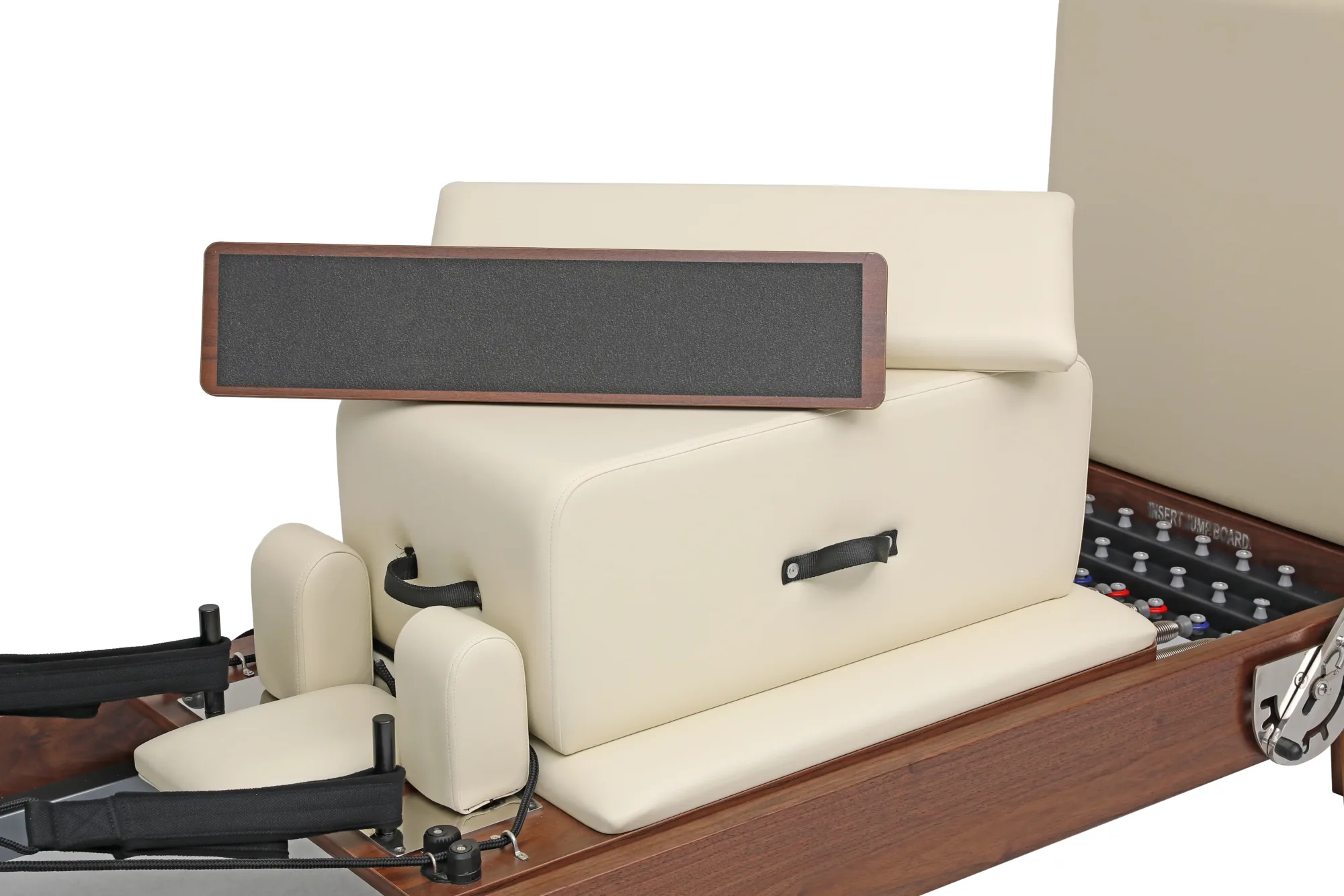 Walnut Wood Pilates Reformer Sitting Box And Shoulder Rest