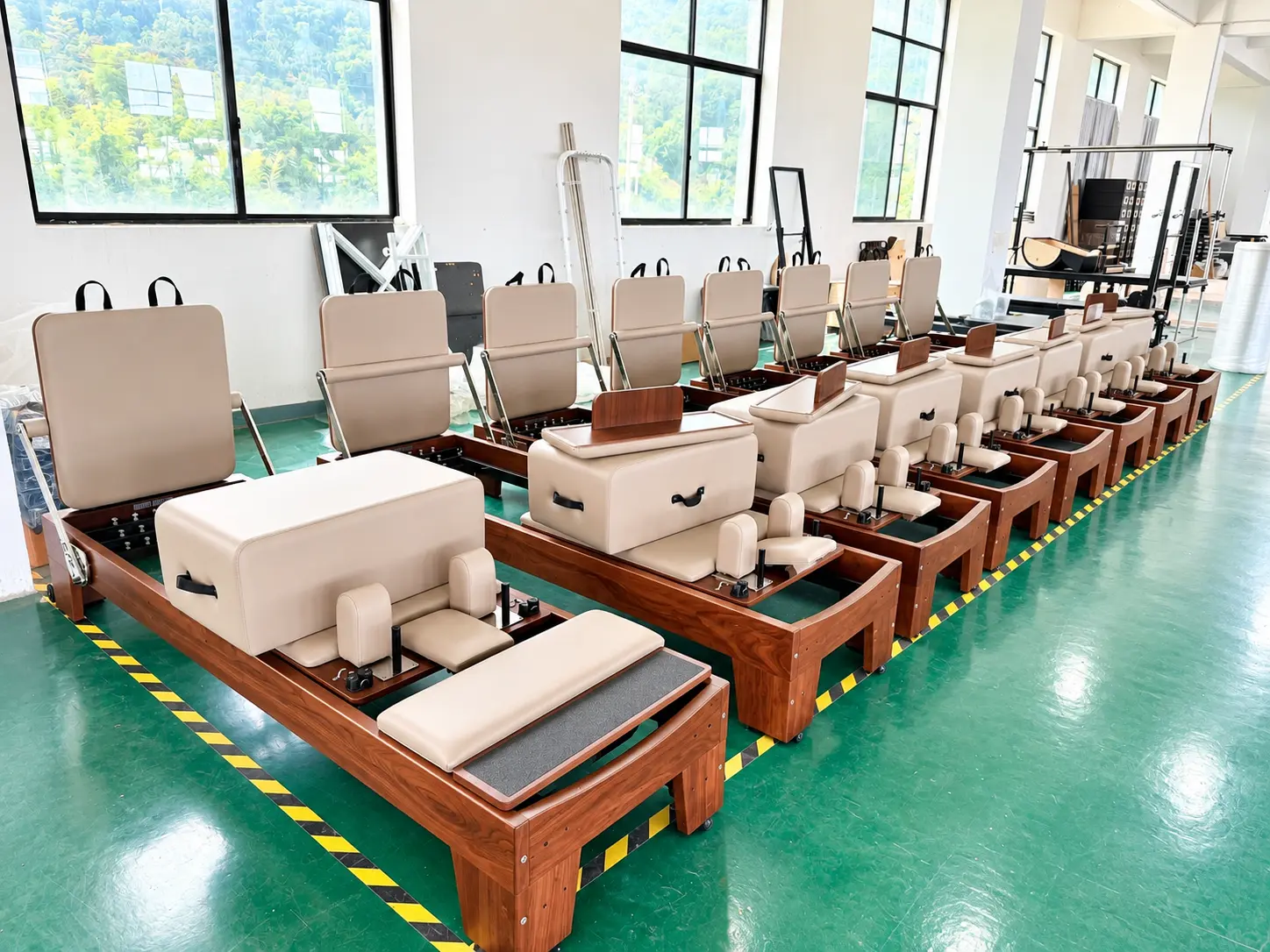 Walnut Wooden Reformer Showroom