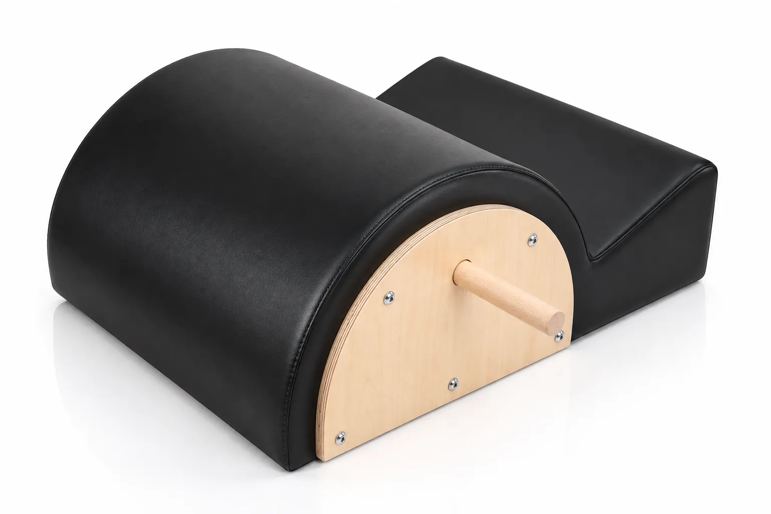 Black Leather Pilates Spine Corrector