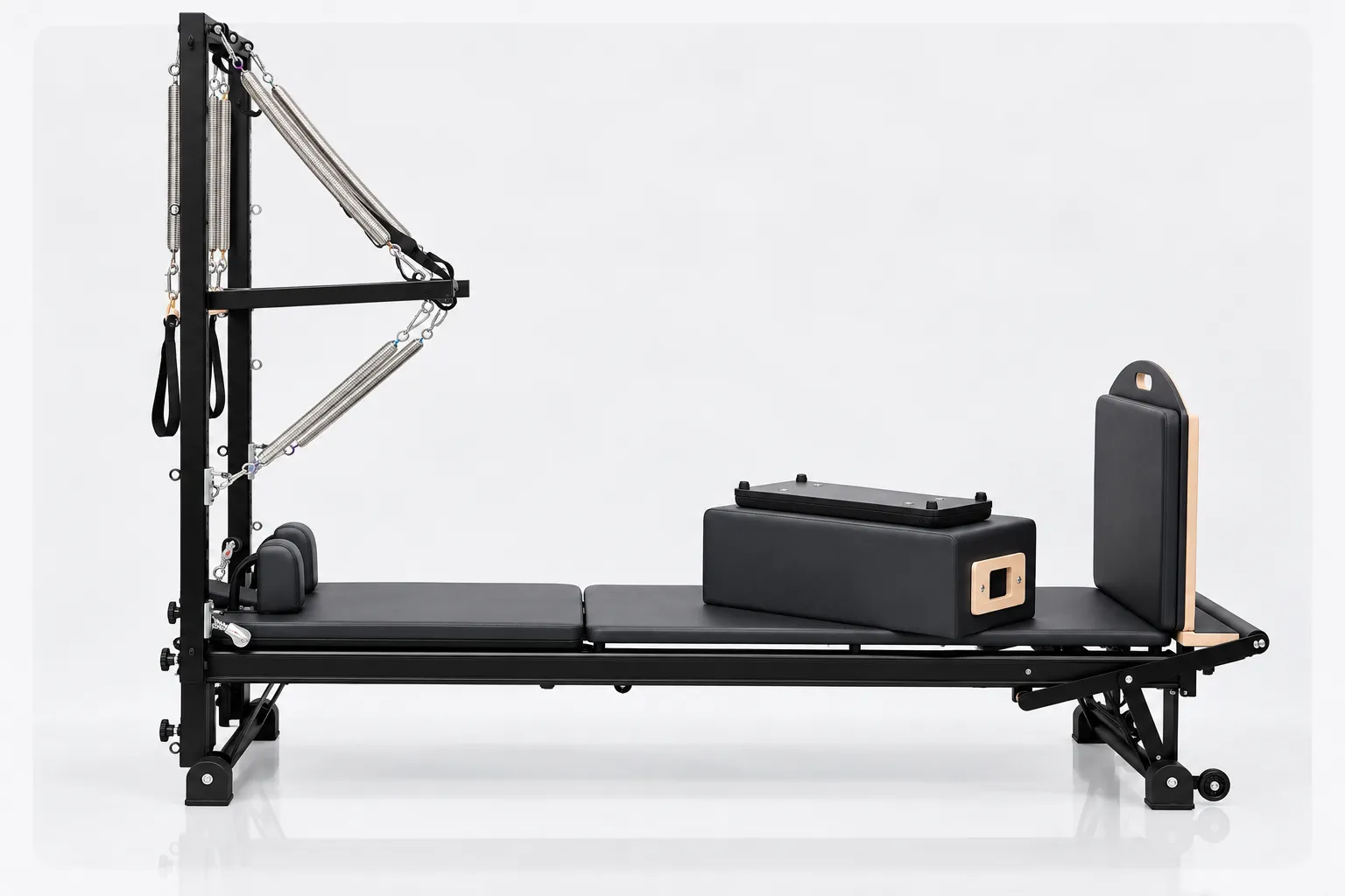 Black Pilates Reformer With Tower 11zon