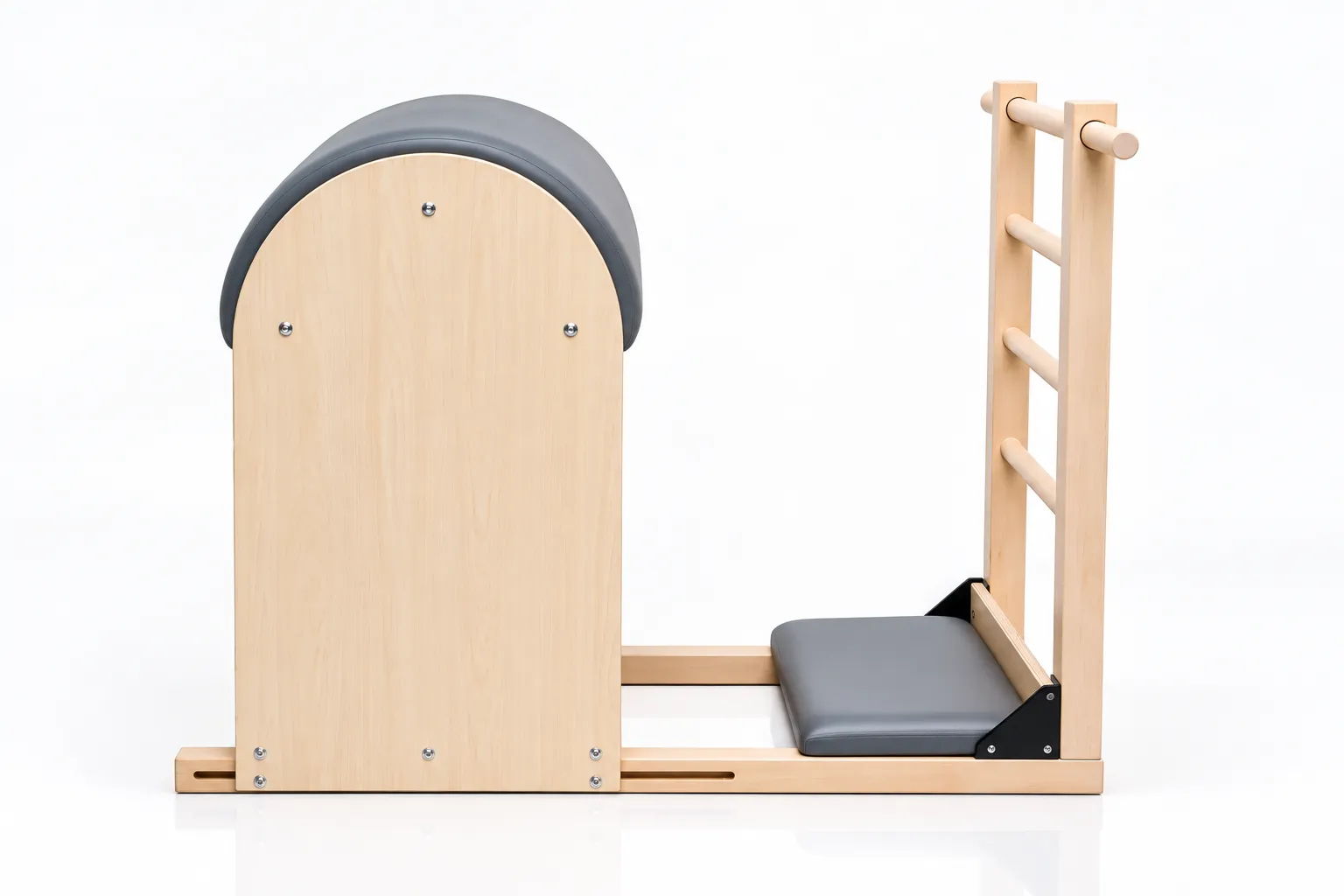 Minimalist Wooden Pilates Barrel Apparatus