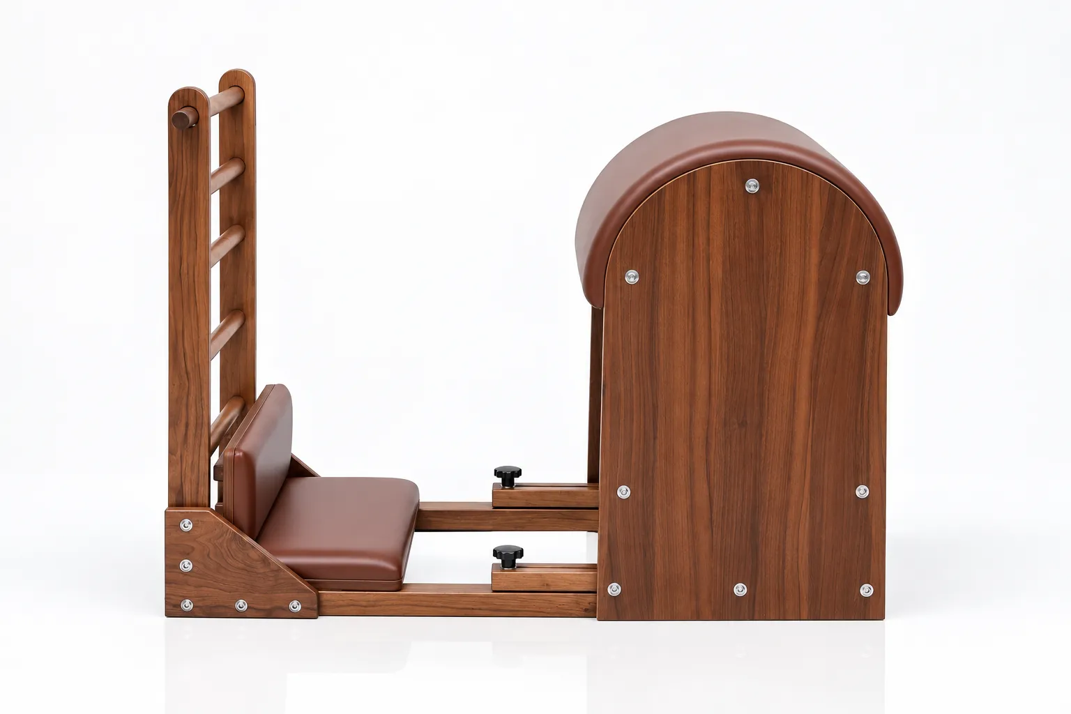 Walnut Pilates Ladder Barrel Apparatus