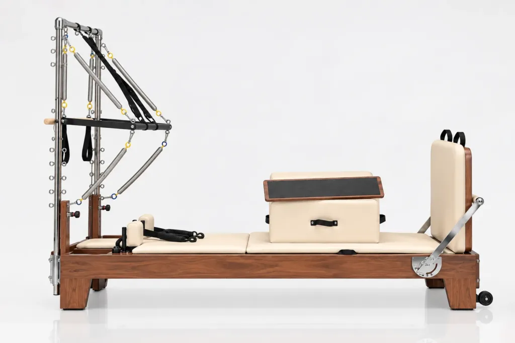 Walnut Pilates Reformer With Tower