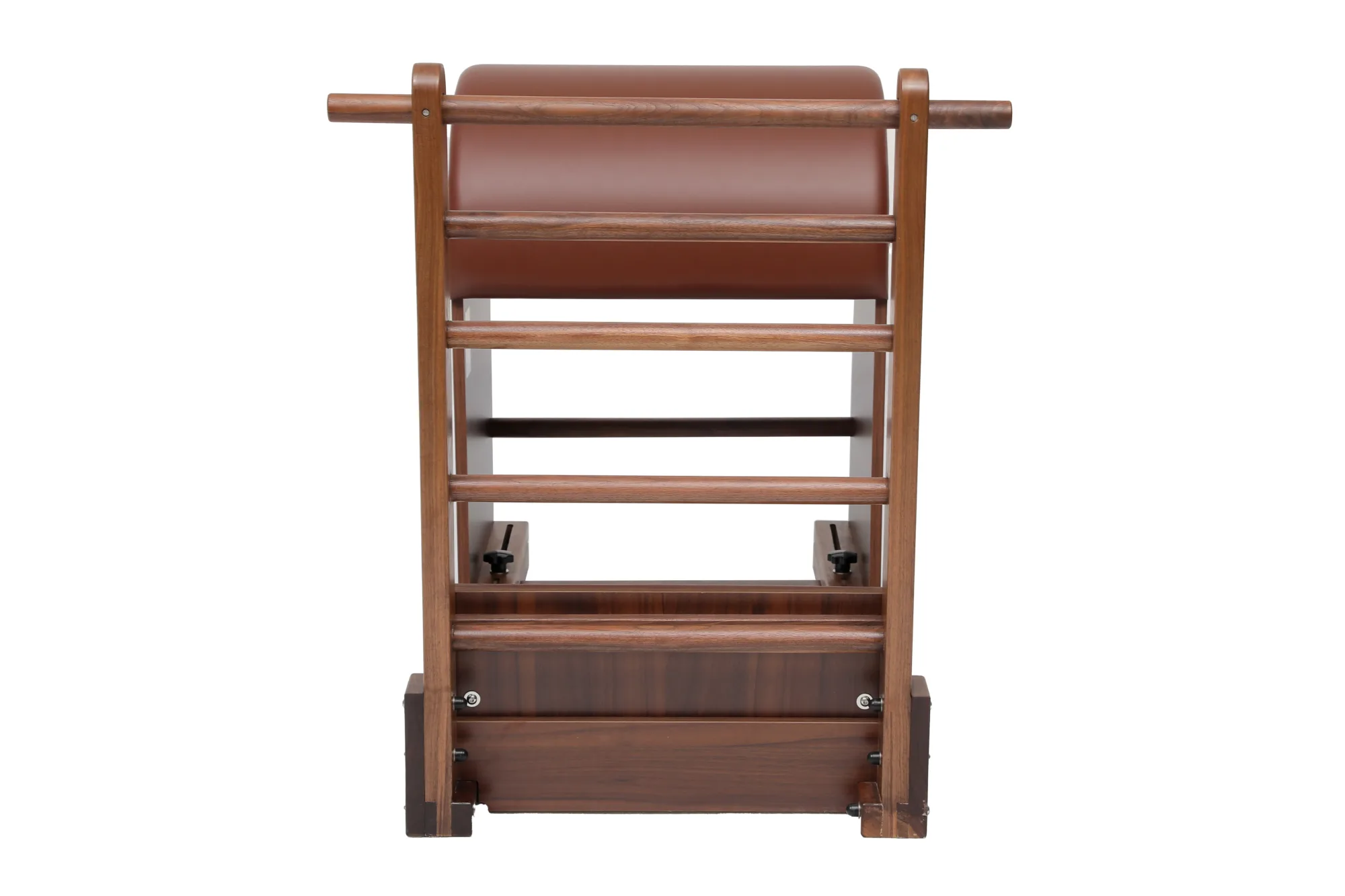 Walnut Wood Pilates Ladder Barrel Front View