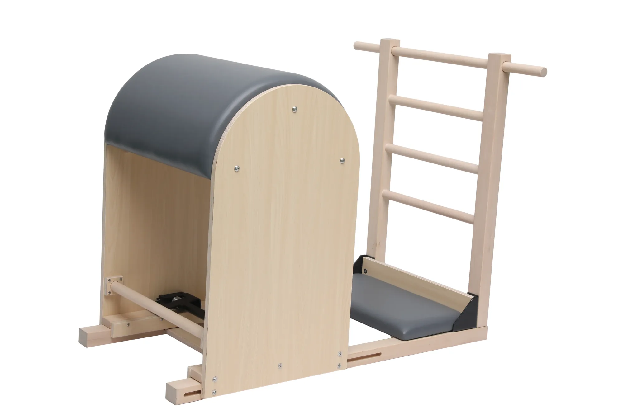 White Maple Wood Pilates Ladder Barrel Perspective View