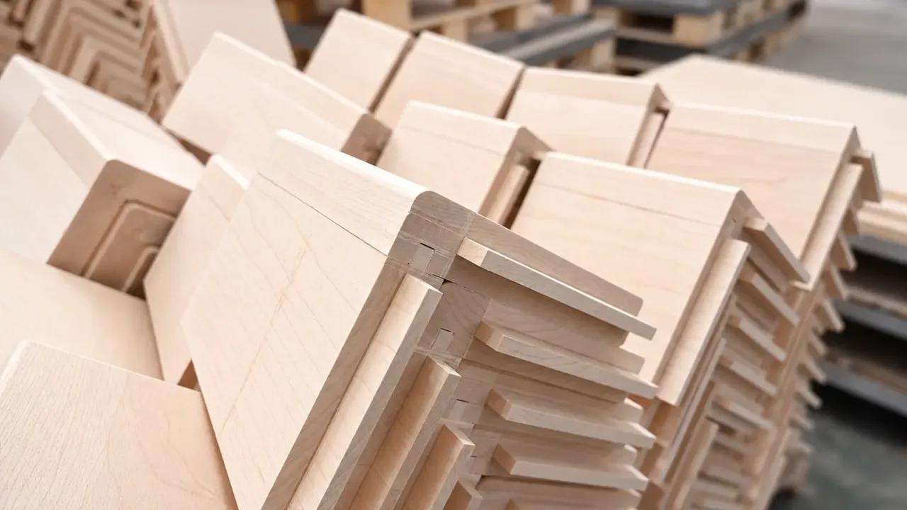 Precision Machined Maple Panels In Workshop