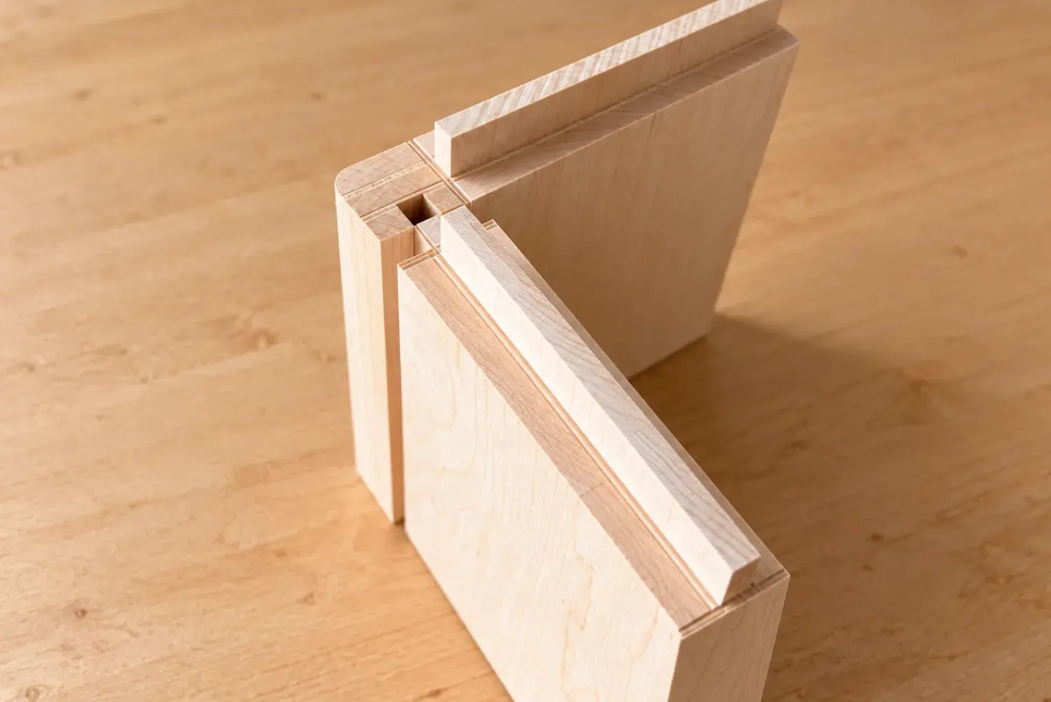 Precision Maple Corner Joinery